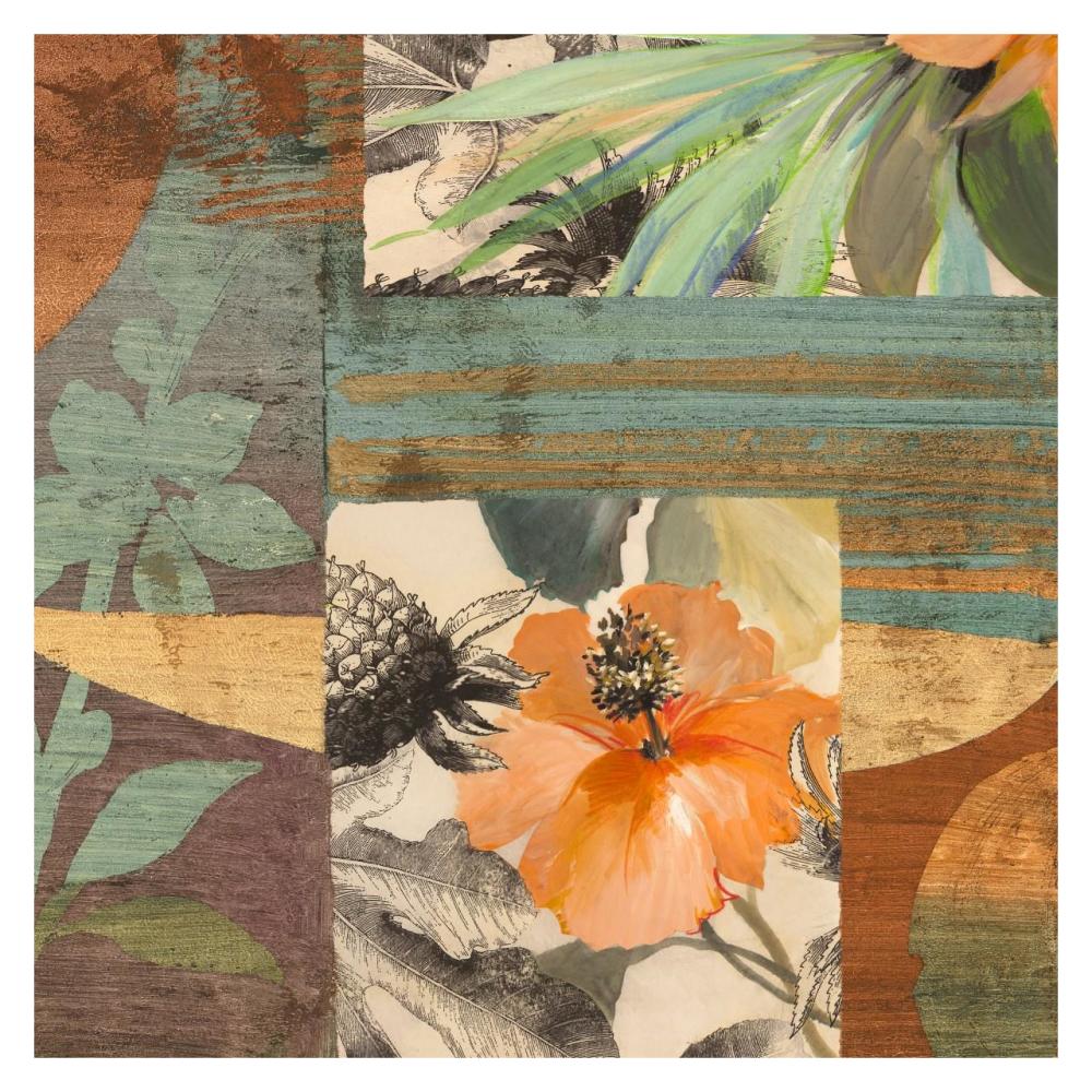 Jungle IV-Paper Art-32"x32"