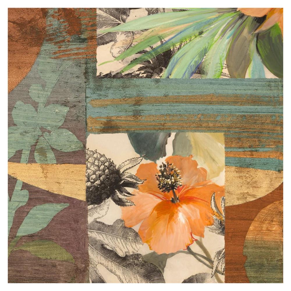Jungle IV-Paper Art-38"x38"