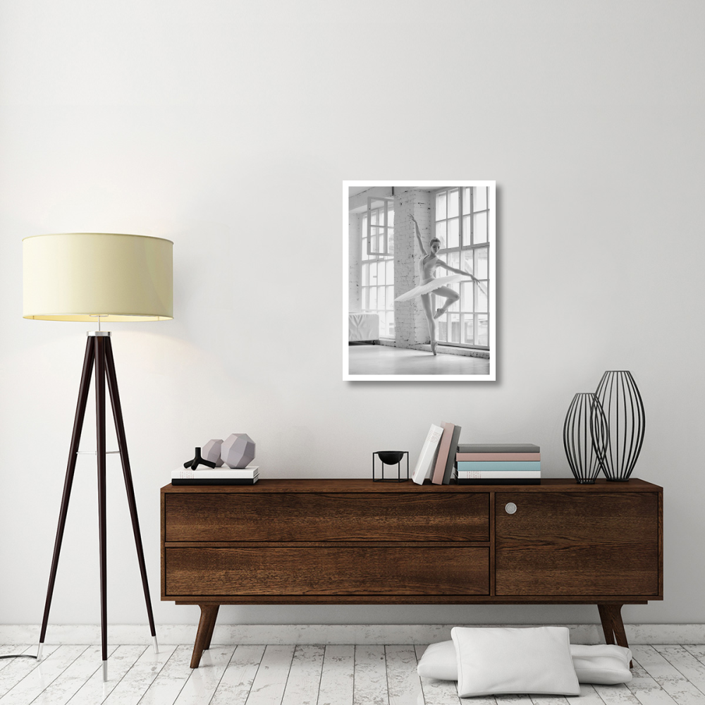 Ballerina Rehearsing-Paper Art-26&quotx34"