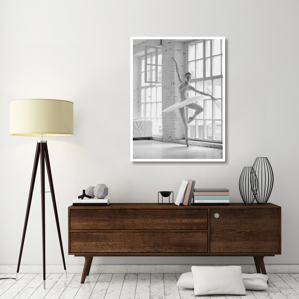 Ballerina Rehearsing-Paper Art-38&quotx50"
