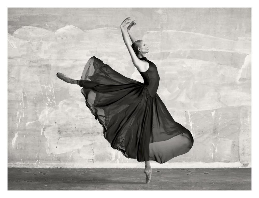 Ballerina Dancing-Paper Art-18"x14"