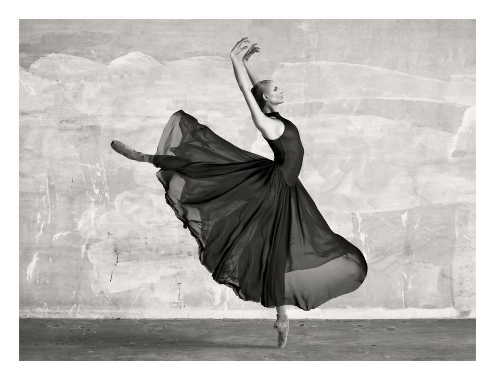 Ballerina Dancing-Paper Art-26"x20"
