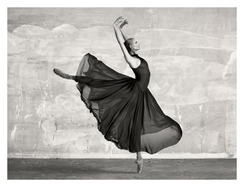 Ballerina Dancing-Paper Art-34"x26"