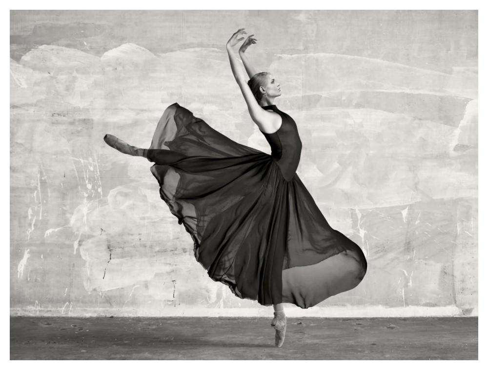 Ballerina Dancing-Paper Art-50"x38"