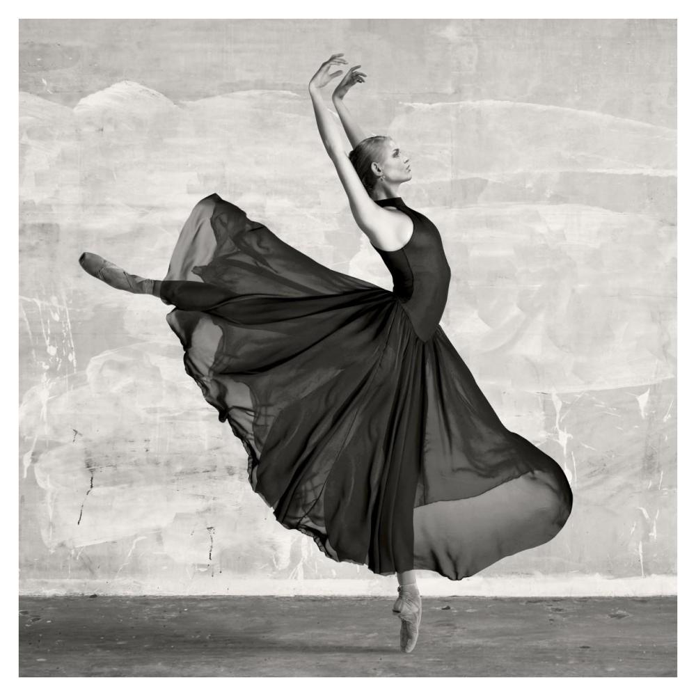 Ballerina Dancing (detail)-Paper Art-38"x38"