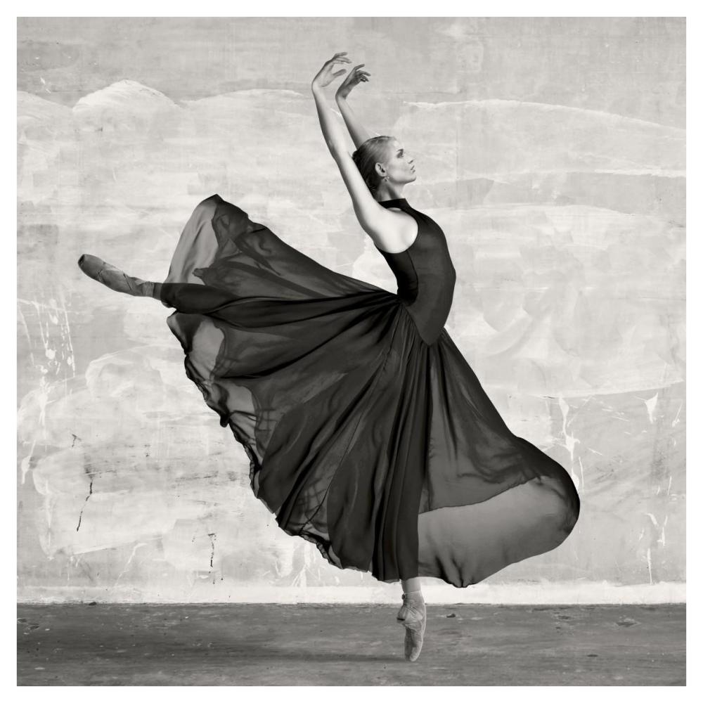 Ballerina Dancing (detail)-Paper Art-42"x42"