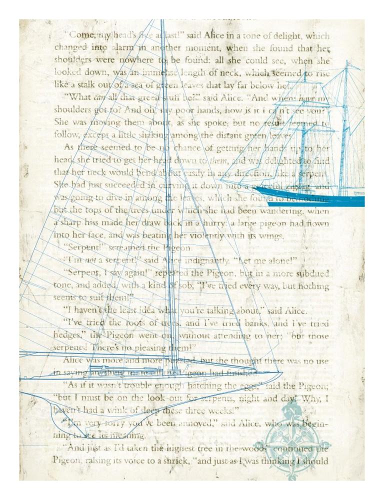 Classic Sailing II-Paper Art-20"x26"