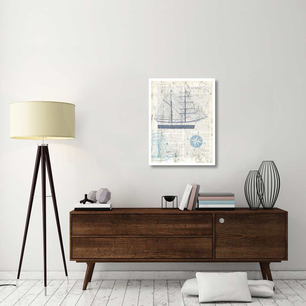 Classic Sailing I-Paper Art-26&quotx34"