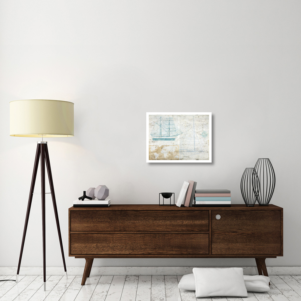 Classic Sailing-Paper Art-26&quotx20"