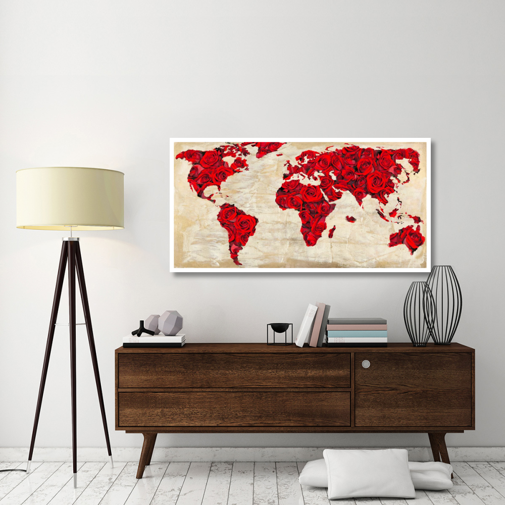 A World for Lovers-Paper Art-62&quotx32"