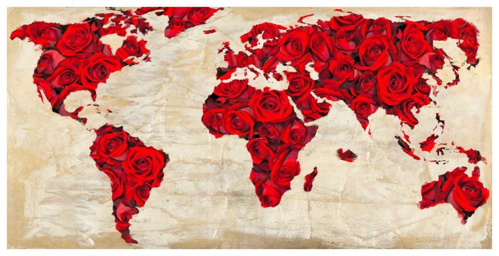 A World for Lovers-Paper Art-74"x38"