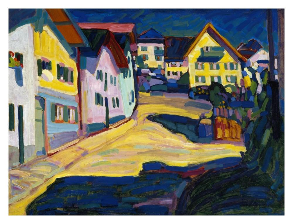Murnau Burggrabenstrasse-Paper Art-18"x14"