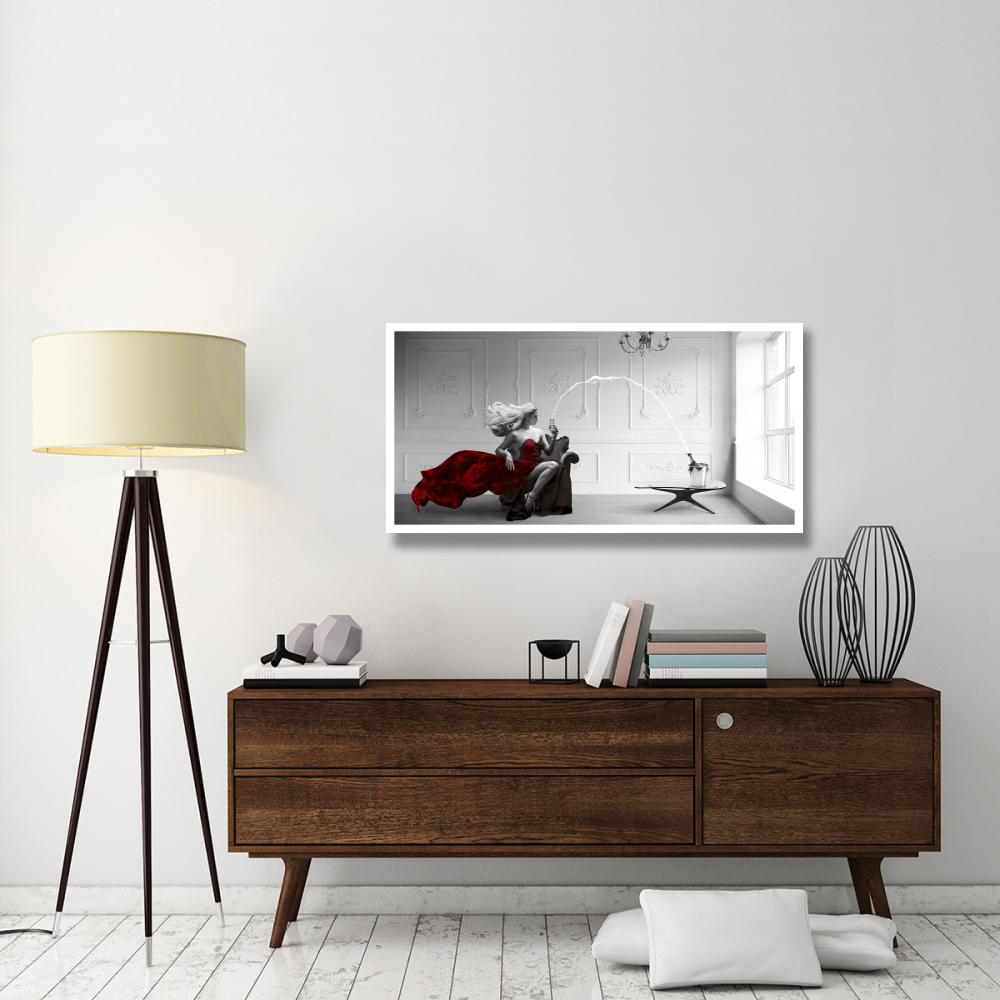 Champagne Zoom-Paper Art-50&quotx26"