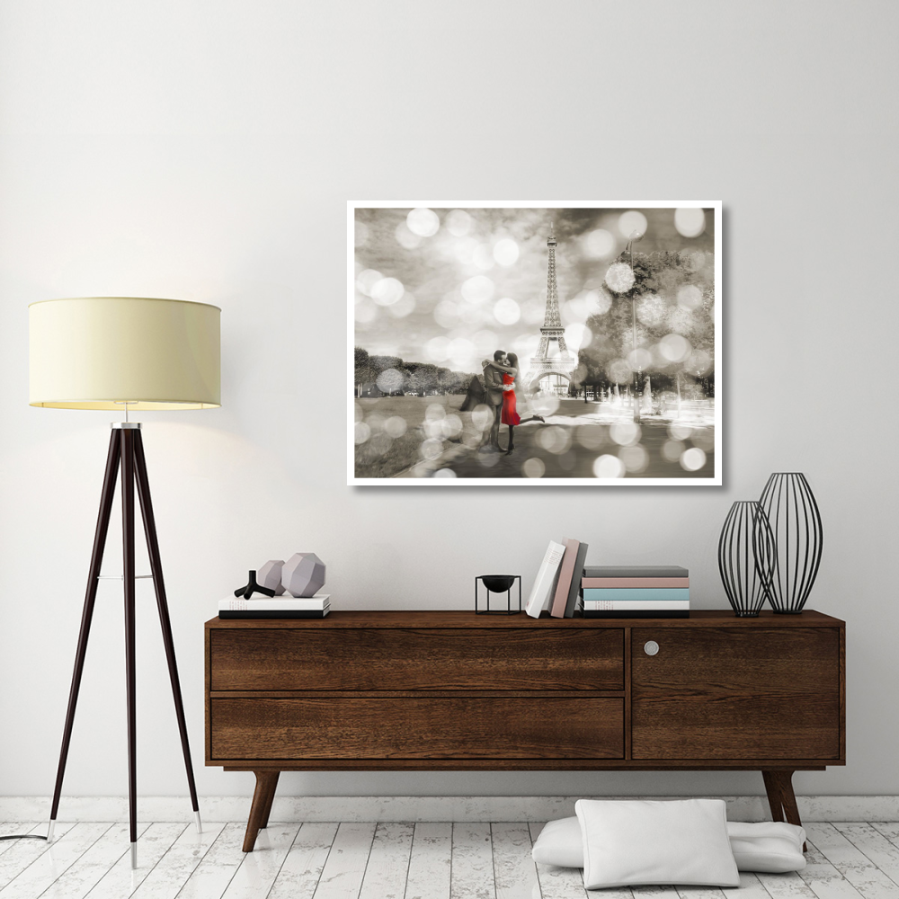Boulevard of Trees (BW)-Paper Art-50&quotx38"