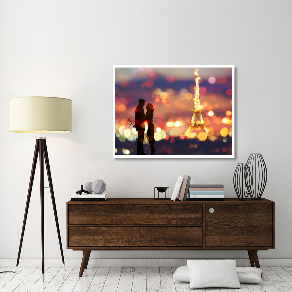A Date in Paris-Paper Art-50&quotx38"