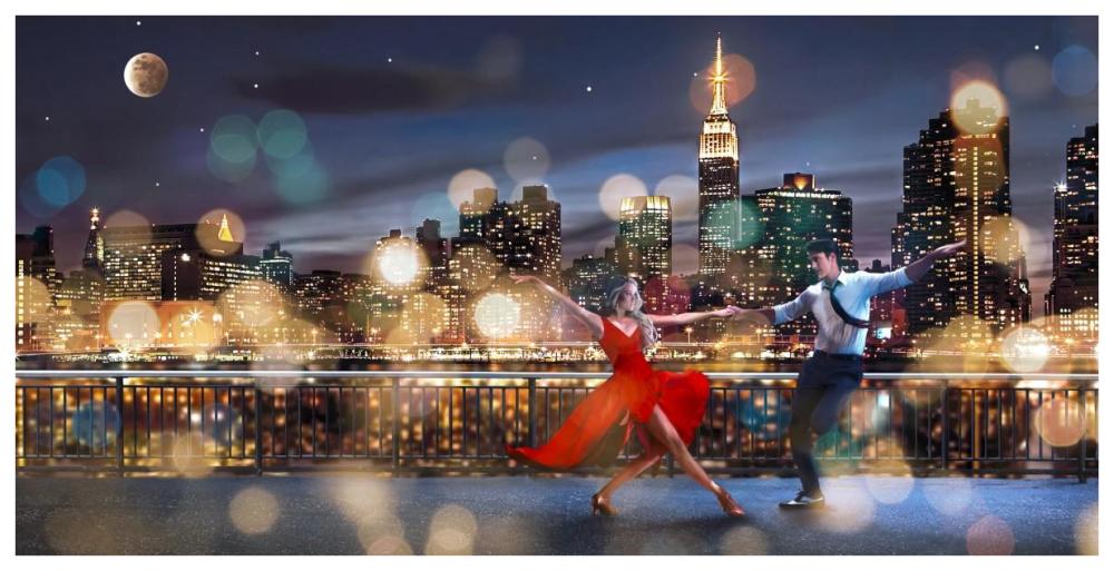 Dancin' in the Moonlight-Paper Art-74"x38"