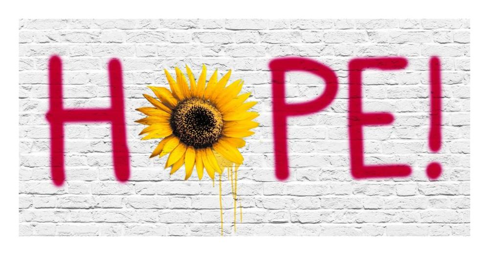 HOPE! (New Orleans)-Paper Art-26"x14"