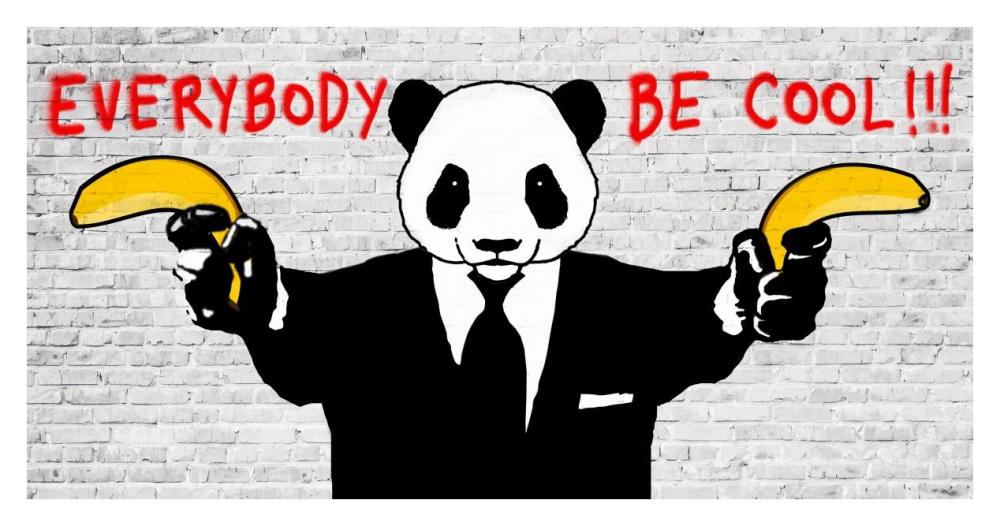 Everybody Be Cool!!!-Paper Art-38"x20"