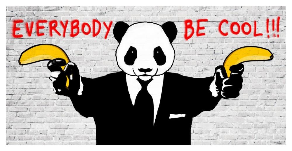Everybody Be Cool!!!-Paper Art-50"x26"