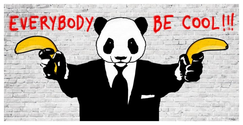 Everybody Be Cool!!!-Paper Art-62"x32"