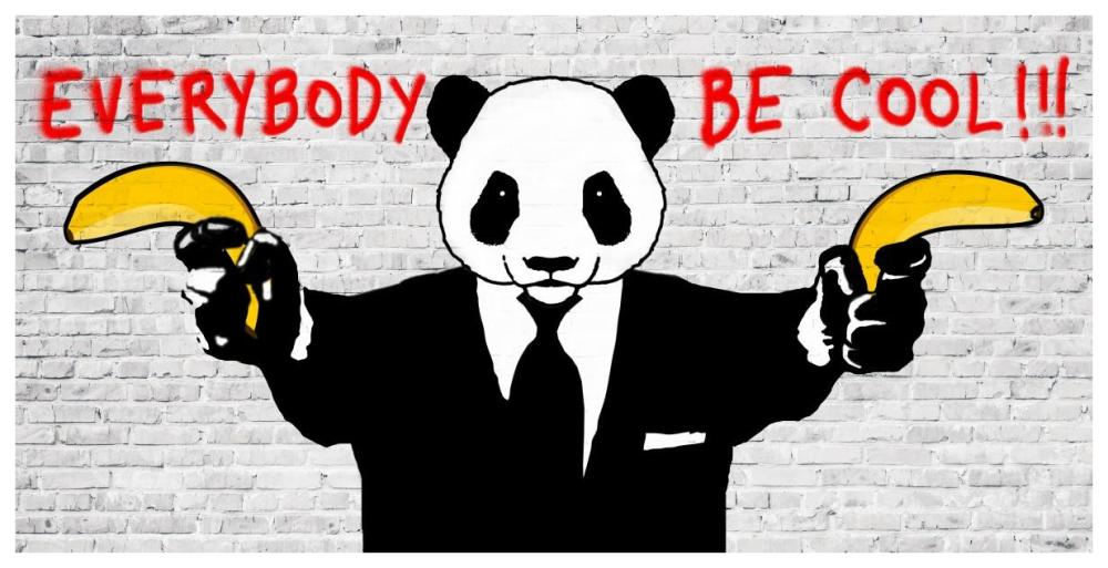 Everybody Be Cool!!!-Paper Art-74"x38"