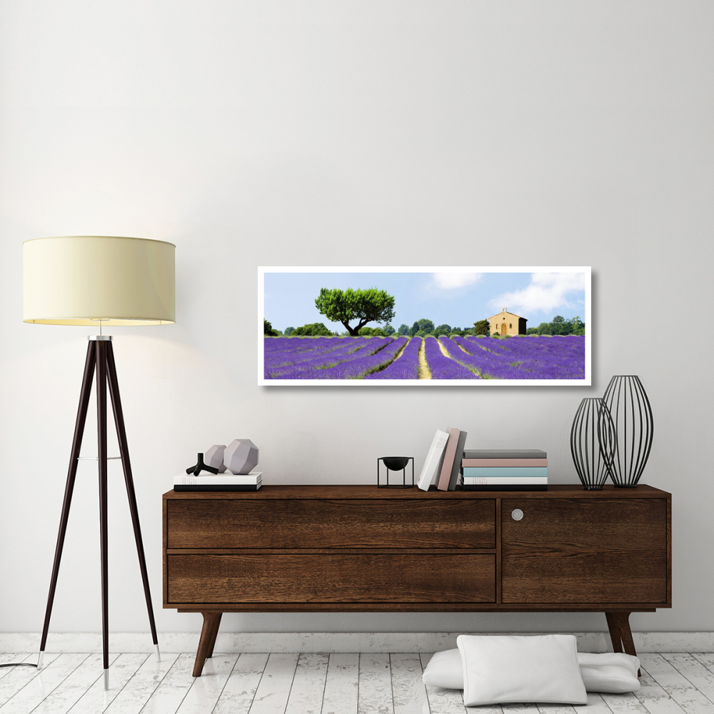 Lavender Fields, France-Paper Art-56&quotx20"