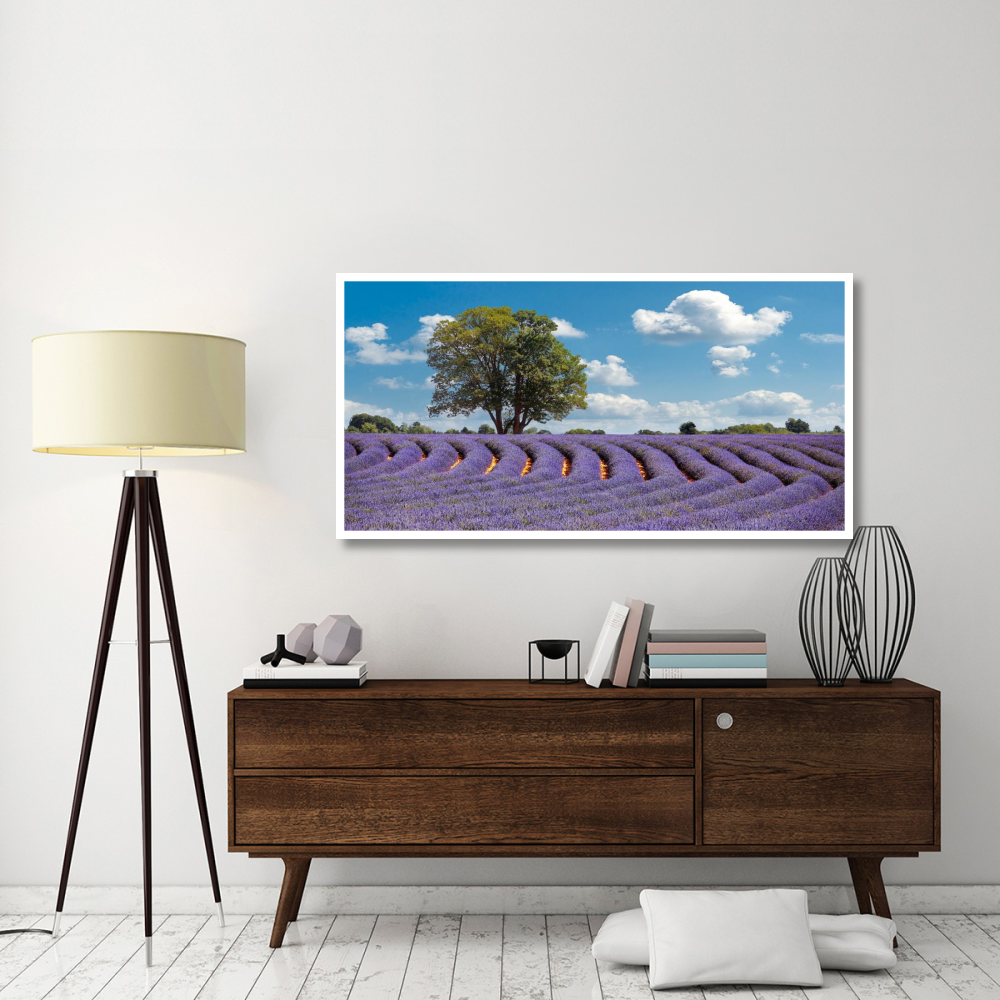Lavender Field in Provence, France-Paper Art-62&quotx32"