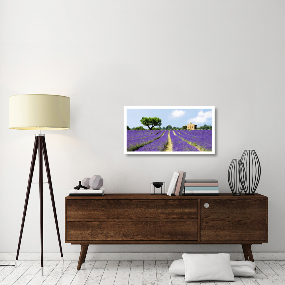 Lavender Fields, France-Paper Art-38&quotx20"