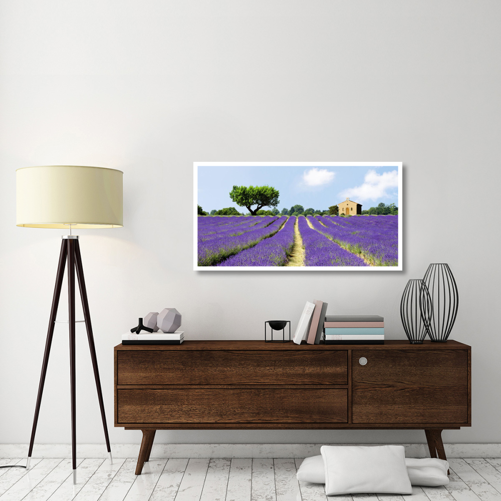 Lavender Fields, France-Paper Art-50&quotx26"