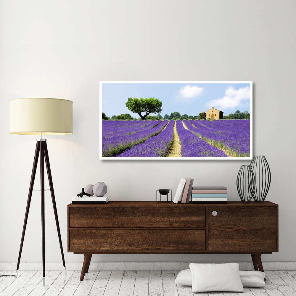 Lavender Fields, France-Paper Art-62&quotx32"
