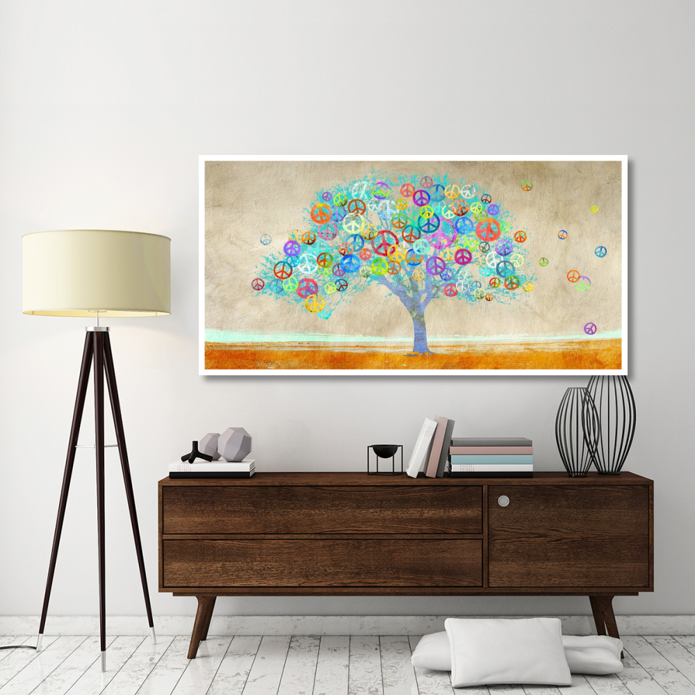 Tree of Peace-Paper Art-74&quotx38"