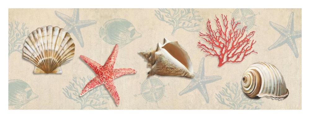 Gifts from the Ocean-Paper Art-38"x14"