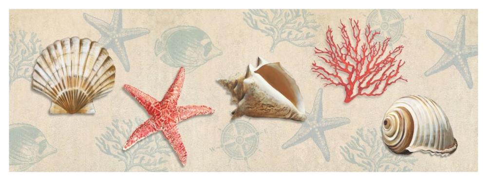Gifts from the Ocean-Paper Art-56"x20"