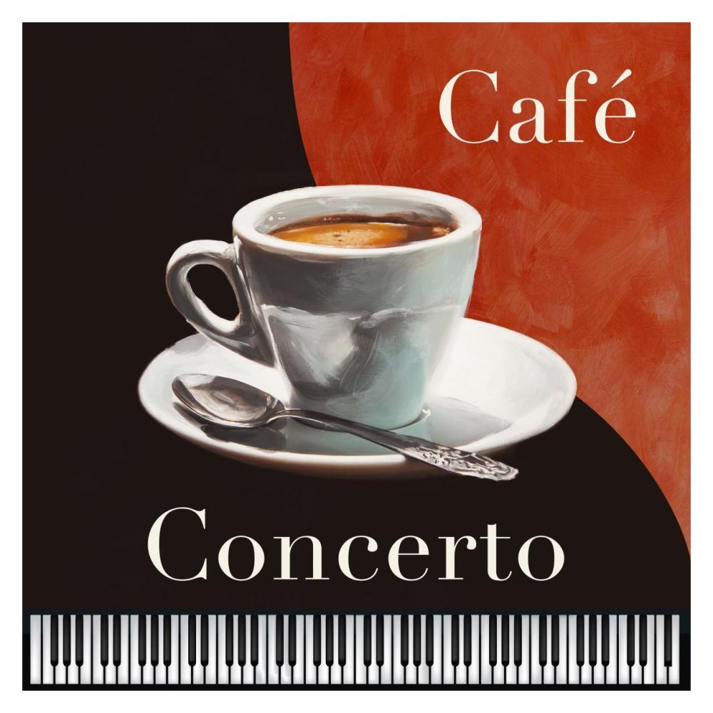 Cafe Concerto-Paper Art-32"x32"