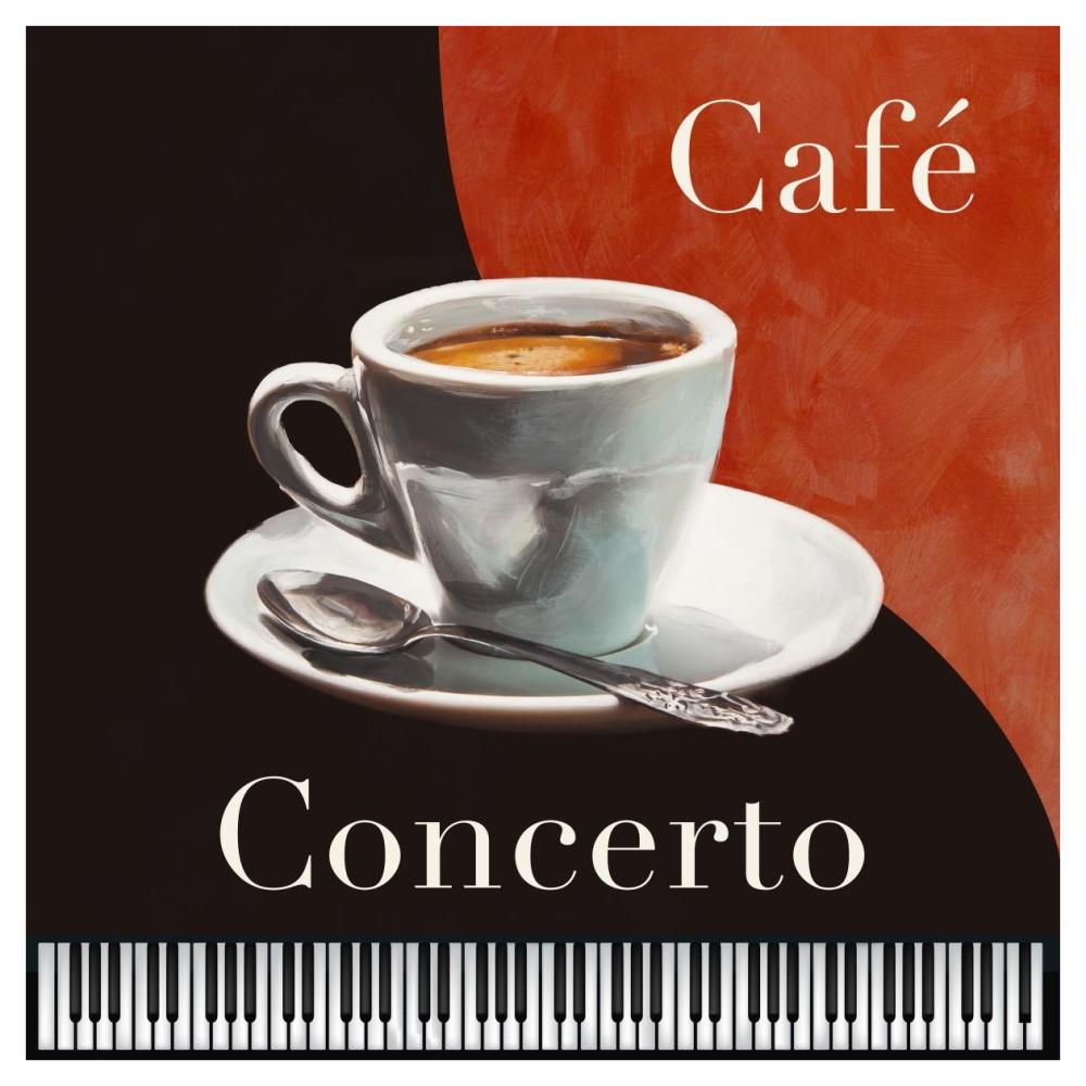 Cafe Concerto-Paper Art-42"x42"