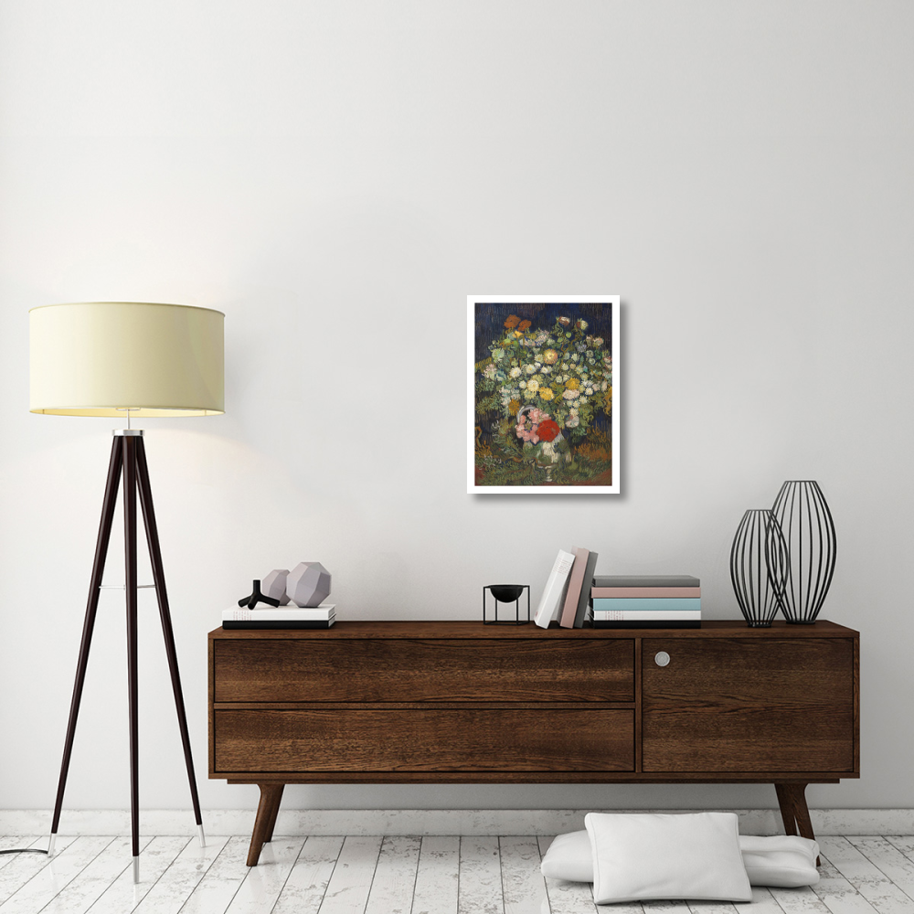 Bouquet of Flowers in a Vase-Paper Art-20&quotx26"