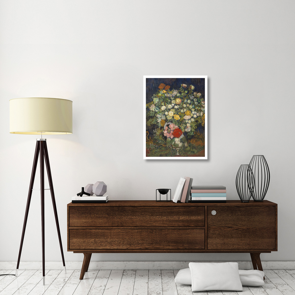 Bouquet of Flowers in a Vase-Paper Art-26&quotx34"