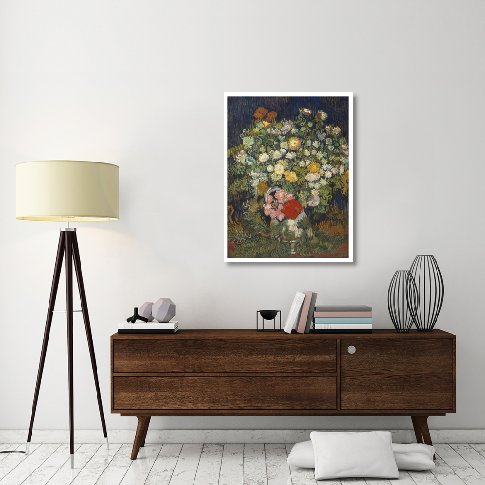 Bouquet of Flowers in a Vase-Paper Art-32&quotx42"