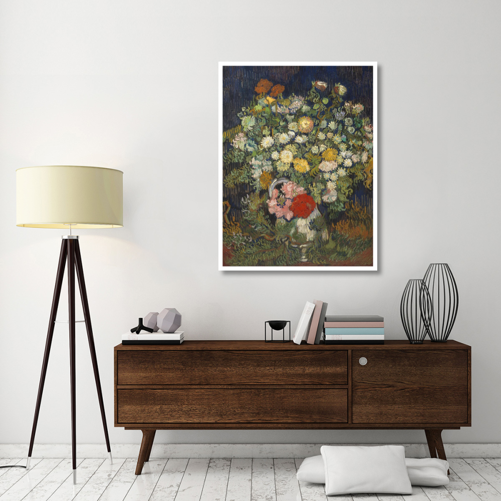 Bouquet of Flowers in a Vase-Paper Art-38&quotx50"
