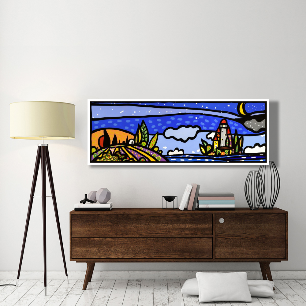 Isola e luna-Paper Art-74&quotx26"