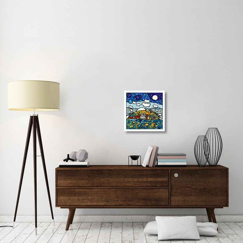 Isola dei sogni-Paper Art-20&quotx20"