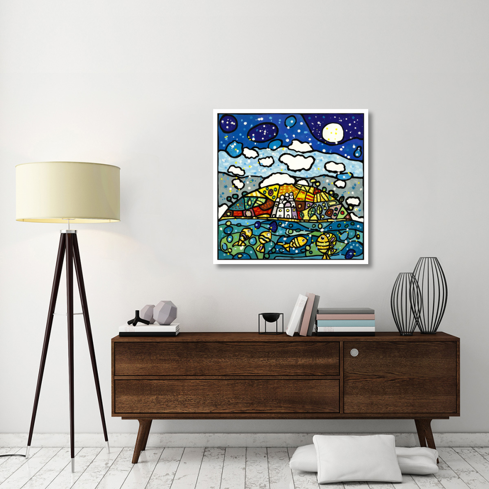 Isola dei sogni-Paper Art-38&quotx38"