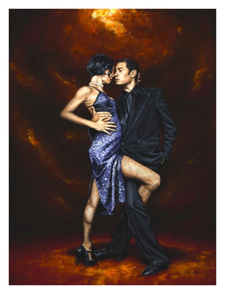 Held in Tango-Paper Art-26"x34"