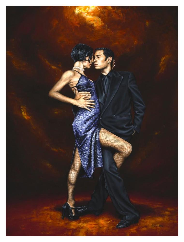 Held in Tango-Paper Art-32"x42"