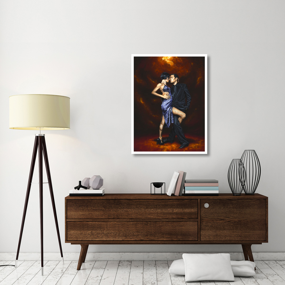 Held in Tango-Paper Art-32&quotx42"