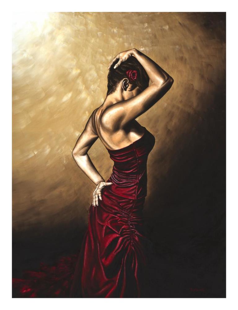 Flamenco Woman-Paper Art-20"x26"