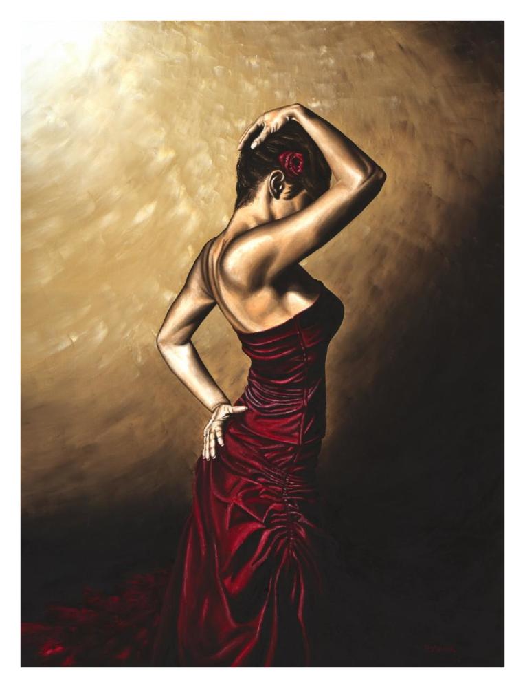 Flamenco Woman-Paper Art-26"x34"