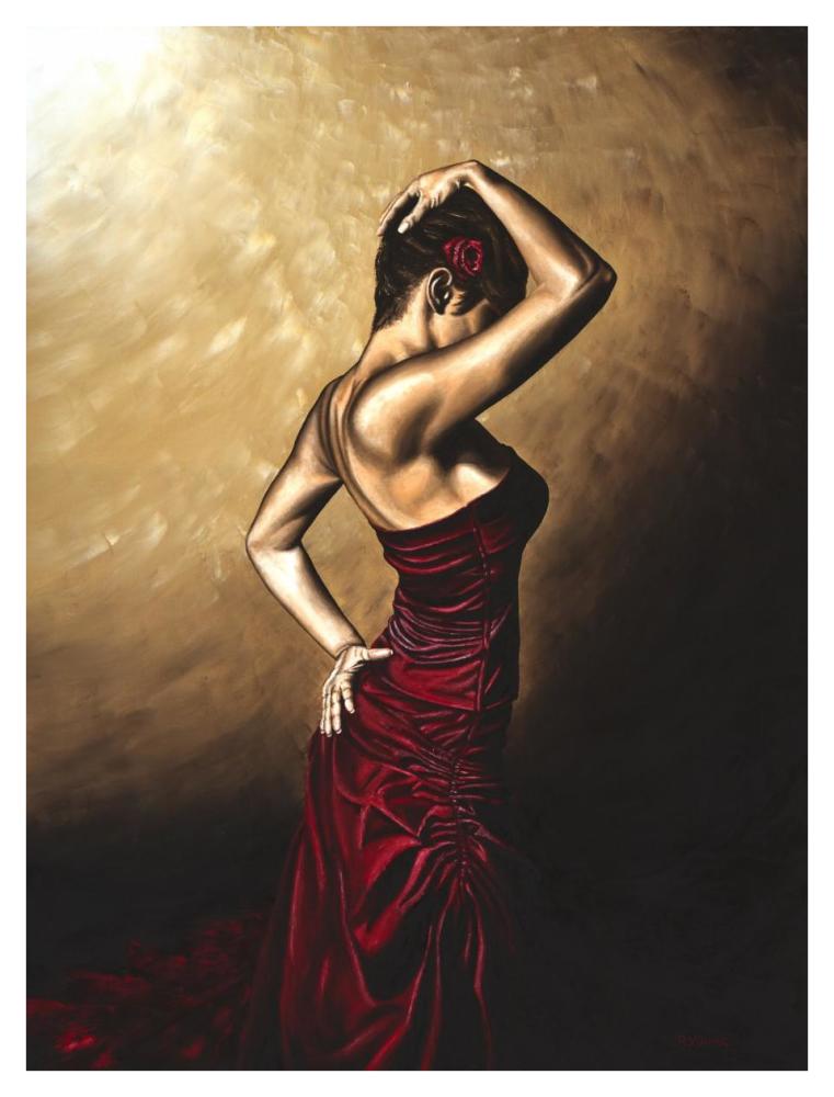 Flamenco Woman-Paper Art-32"x42"