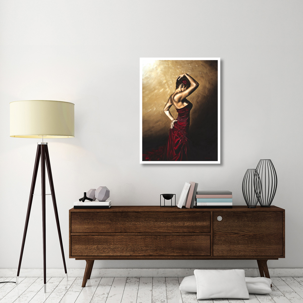 Flamenco Woman-Paper Art-32&quotx42"