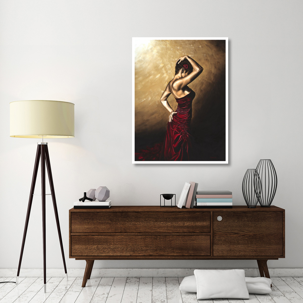 Flamenco Woman-Paper Art-38&quotx50"